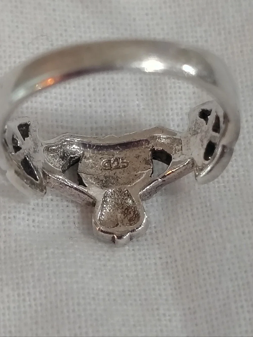 Claddagh Ring Size 4.5 Irish Heart Crown Band Vintage 925 Sterling Silver